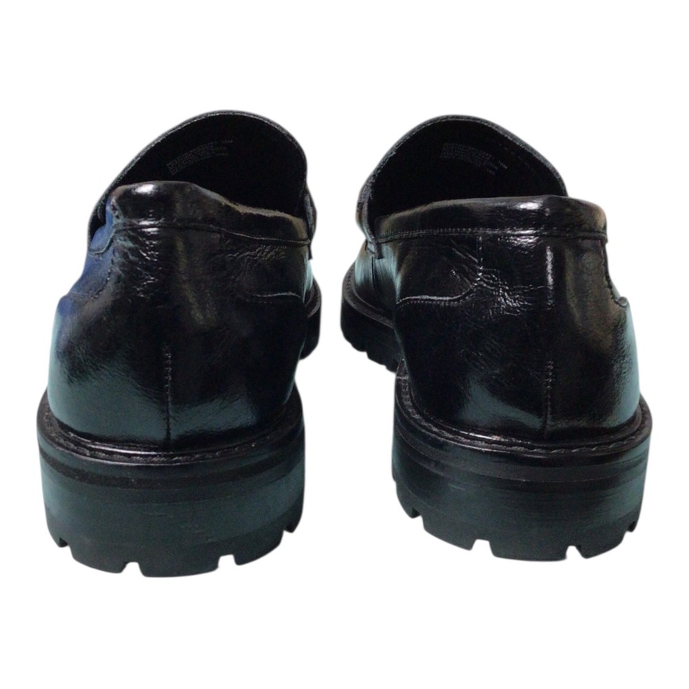 Steve Madden Mistor Black Patent Leather Loafers Horse Bit 10M - Picture 6 of 9